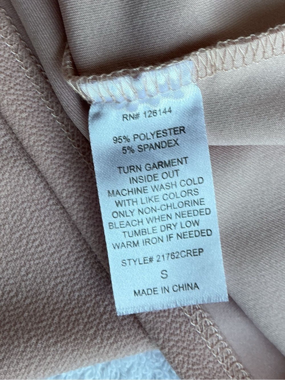 Dont Stop Believing Women's Twist-Front Blouse in Pale Pink - Picture 10 of 10